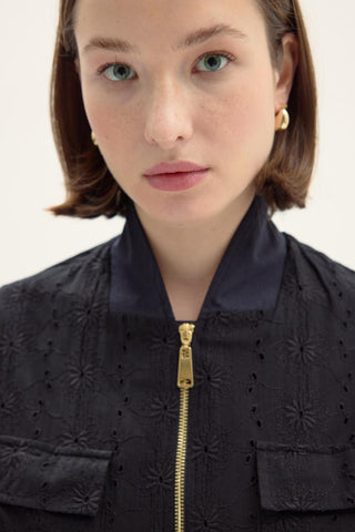 Sirius Broderie Black Pant Set