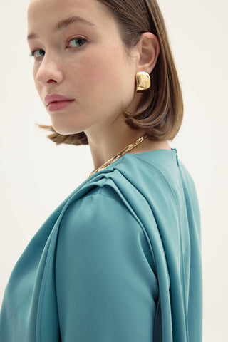 Tonia Blouse and Skirt Set Mint