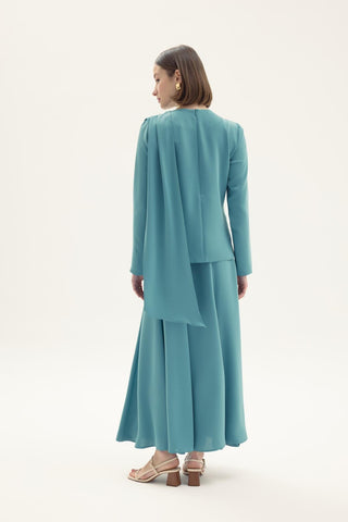 Tonia Blouse and Skirt Set Mint