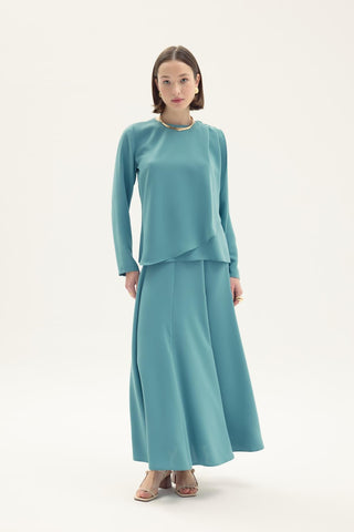 Tonia Blouse and Skirt Set Mint