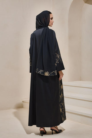 Vera Abaya Set Cream Black