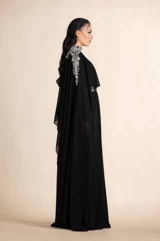 Elegant Unique Gown Abaya – Black