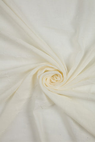 Parma Rectangular Bamboo Crash White Scarf