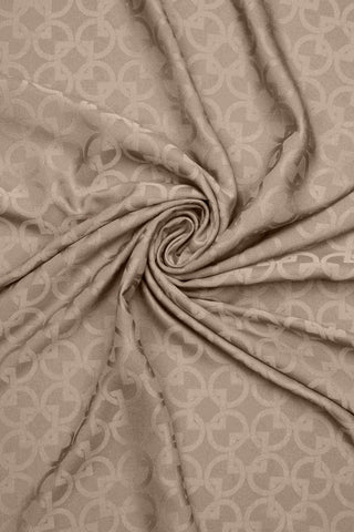 Chain Rectangular Jacquard Shawl – Mink 73x170