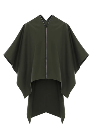 Twine Convertible Shawl Poncho – Khaki