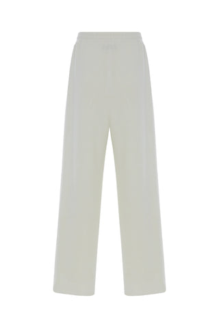 Daisy Velvet Pleated Trousers – Cream