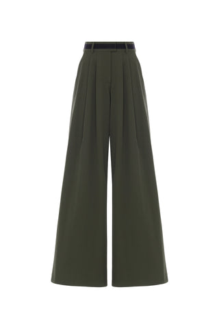 Olive Palazzo Trousers – Khaki