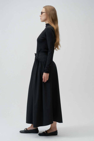 Twilight Silhouette Flared Skirt – Black