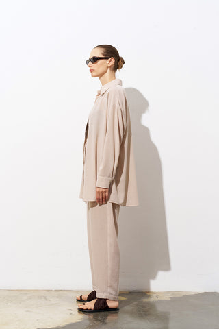Lina Linen Beige Shirt
