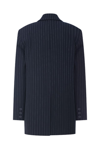 Blaire Striped Navy Blazer