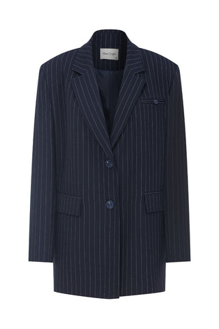 Blaire Striped Navy Blazer