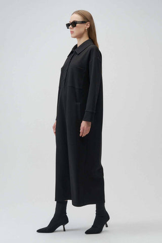 Olina Modal Dress – Black