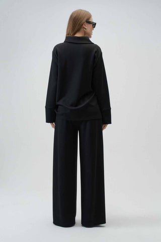 Olina Modal Co-Ord Set – Black