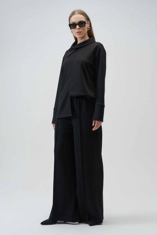 Olina Modal Co-Ord Set – Black