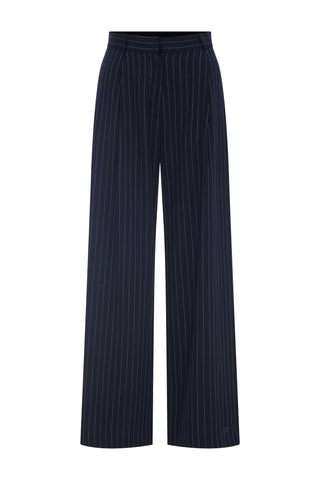 Blaire Pinstripe Navy Palazzo Pants