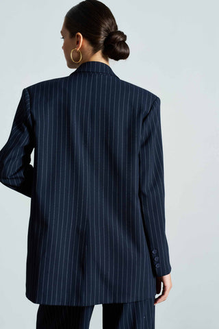 Blaire Striped Navy Blazer
