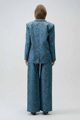 Moonflower Palazzo Pants – Blue