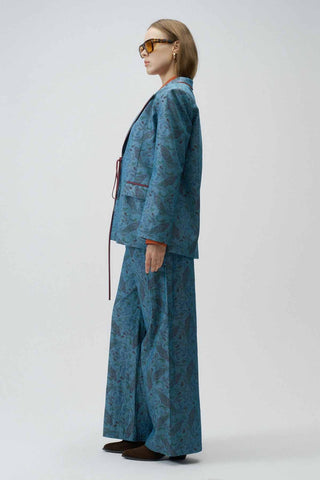 Moonflower Palazzo Pants – Blue