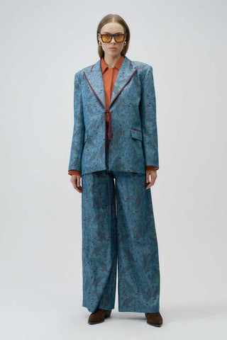 Moonflower Palazzo Pants – Blue