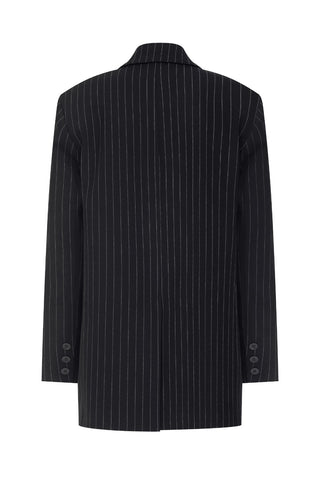 Blaire Striped Black Blazer