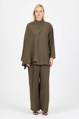 Mocha Flow Set with Detachable Cape - Khaki