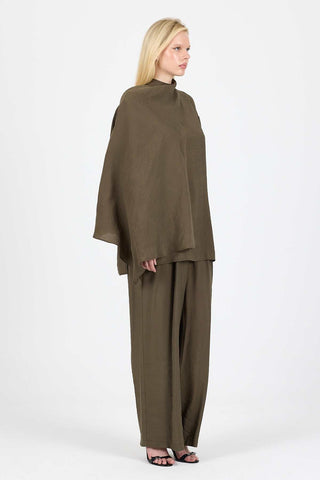Mocha Flow Set with Detachable Cape - Khaki
