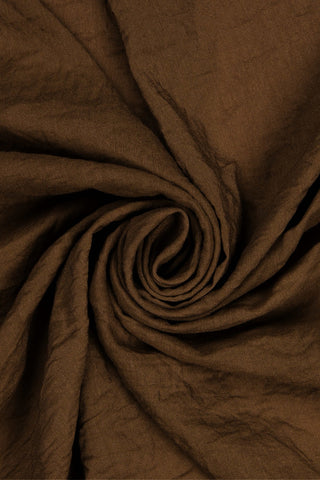 Velda Rectangular Cotton Shawl – Brown 70x200