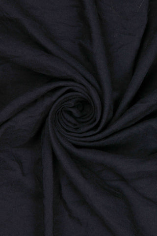 Velda Rectangular Black Cotton Scarf