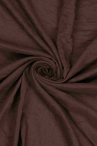 Velda Rectangular Bitter Coffee Cotton Scarf