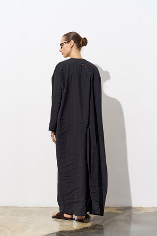 Astra Modal Set with Asymmetric Tunic - Black