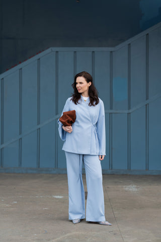Valetta Sky Blue Blouse