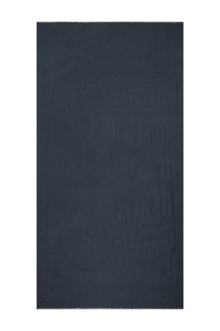Parma Rectangular Bamboo Crash Navy Blue Scarf