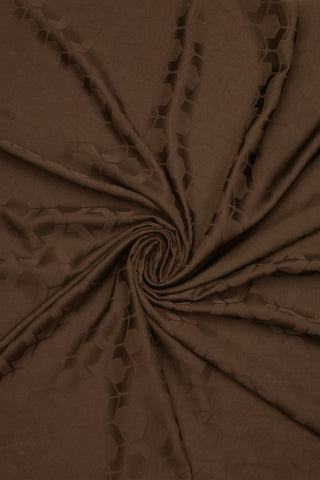 Mountain Jacquard Shawl – Coffee 73x170