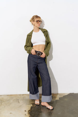 Lovewaave High-Waist Denim Trousers