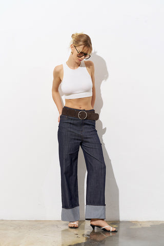 Lovewaave High-Waist Denim Trousers