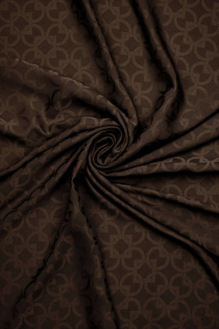 Chain Rectangular Bitter Coffee Scarf