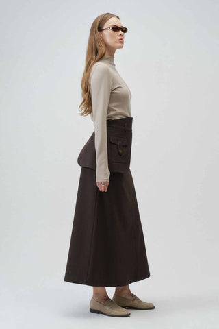 Olina Stretch Body Top – Taupe