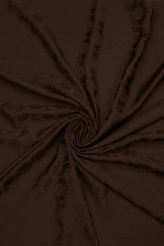 Mountain Jacquard Shawl – Bitter Coffee 73x170