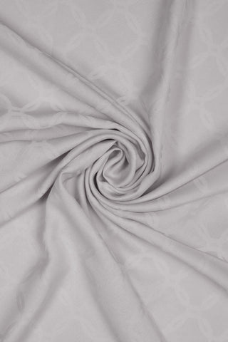 Parya Silk Jacquard Silver Gray Scarf