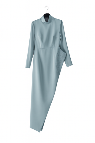 Embellished Asymmetric Tunic & Pants Set – Mint