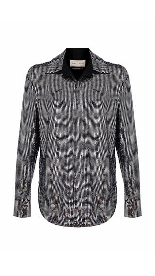 Astria Metallic Grid Shirt