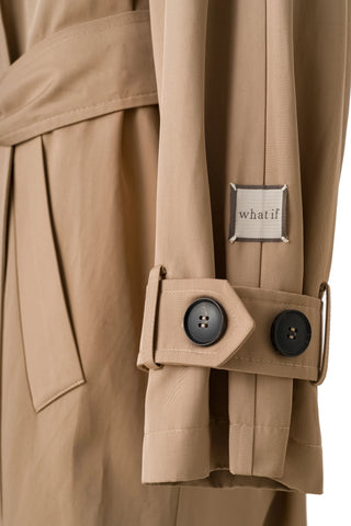 Inara Retro Trench Coat – Beige