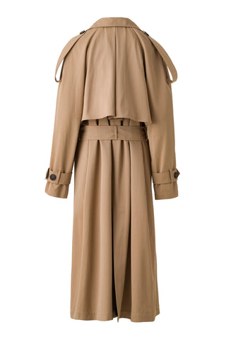 Inara Retro Trench Coat – Beige