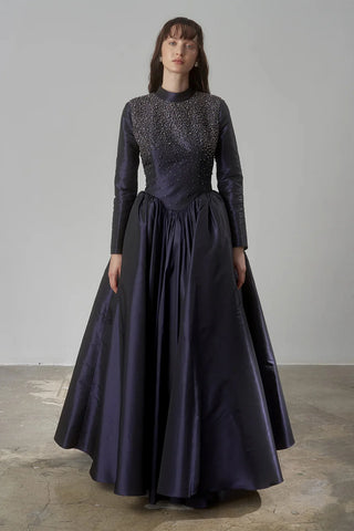 Embellished Princess Ball Gown – Navy