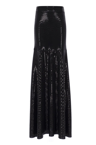 Stardust New York Sequin Maxi Skirt - Black