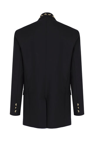 Maxim Embellished Oversized Blazer – Black
