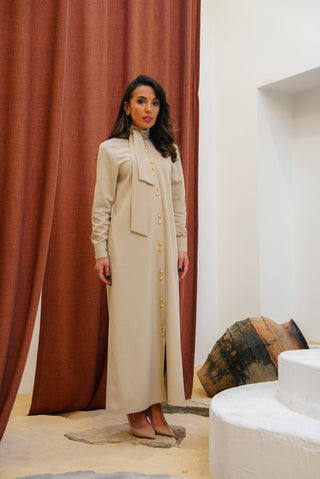 Zayn Shirt Dress – Beige