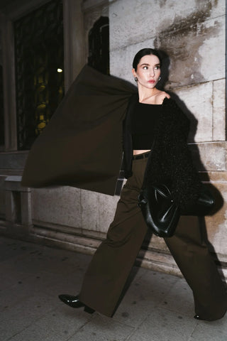 Olive Palazzo Trousers – Khaki