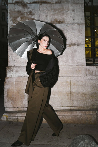 Frove Reversible Short Coat – Black