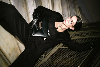 Studio V Wide-Leg Trousers – Black